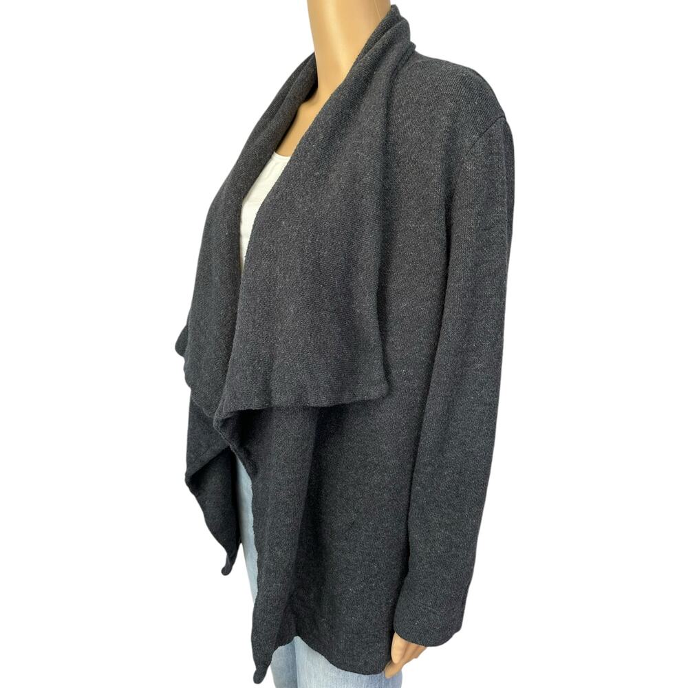 J. Crew Drapey Brushed Fleece Wool Blend Sweater Gray H2957 Size S - Picture 4 of 8